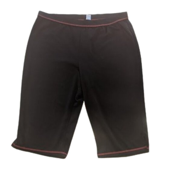 --  Black Red Athethic Shorts Size 18 Wide to 20 Wide - Picture 1 of 4